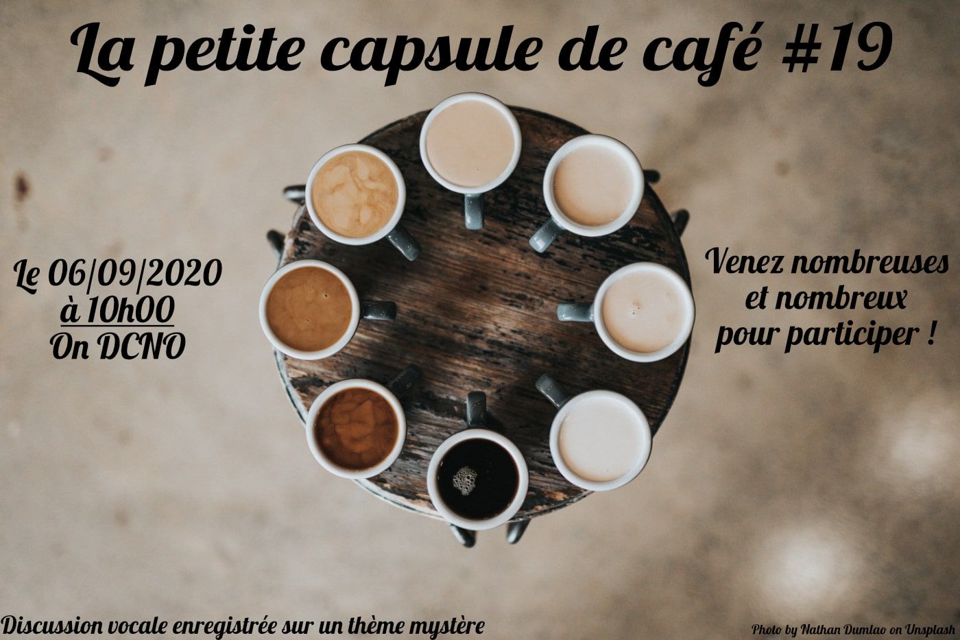 La Petite Capsule de Café #19 : Les attentes et le JDR